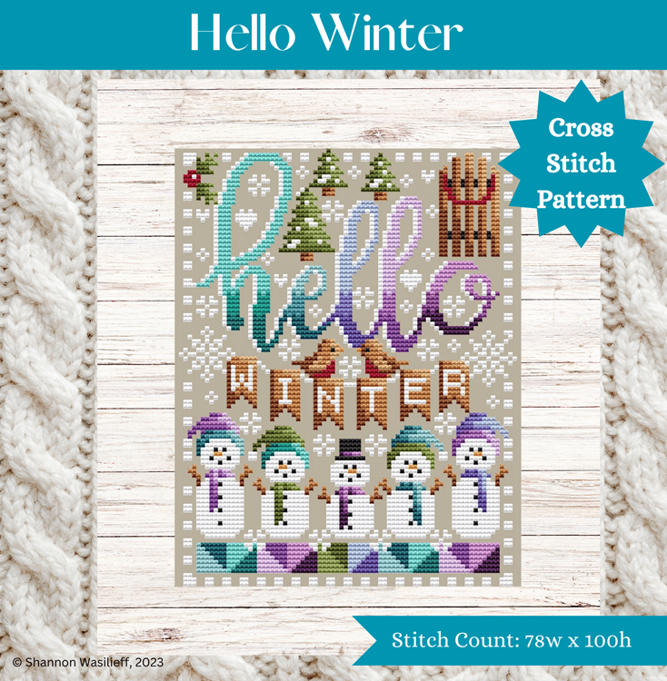 Hello Winter — Shannon Christine Designs Cross Stitch Patterns